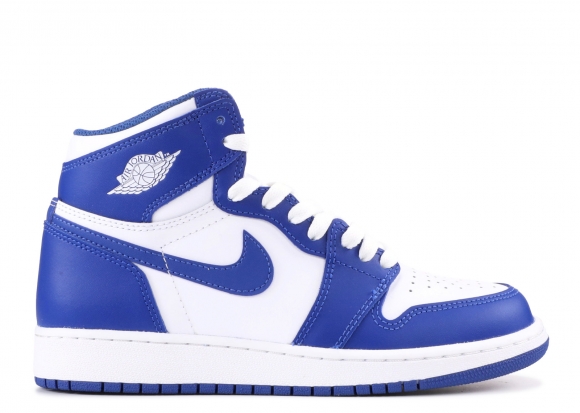 Achat / Vente Air Jordan 1 Retro High Og Bg (Gs) Storm Bleue Blanc Bleu ...