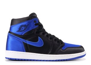 Air Jordan 1 Retro High Og Ep "Satin" Noir Bleu (921193-007)