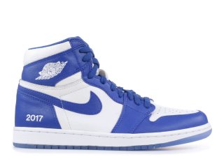 Air Jordan 1 Retro High Og F&F "Colette (Friends And Family)" Bleu Blanc (836733-xc)