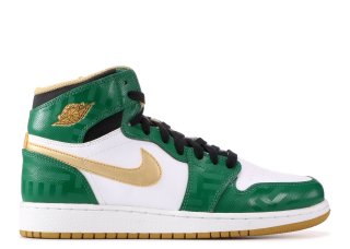 Air Jordan 1 Retro High Og (Gs) "Celtics" Vert Blanc Or (575441-315)