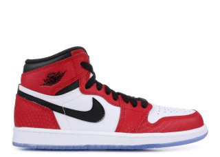 Air Jordan 1 Retro High Og (Ps) "Spiderman" Blanc Rouge (aq2664-602)