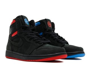 Air Jordan 1 Retro High Og Q54 "Quai 54" Noir Bleu (ah1040-054)