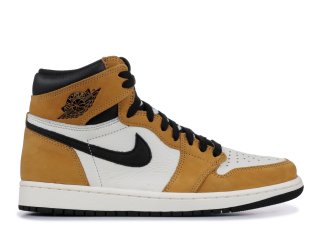 Air Jordan 1 Retro High Og "Rookie Of The Year" Or Noir Blanc (555088-700)