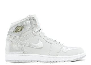 Air Jordan 1 Retro High Silver "25Th Anniversary" Gris Métallique Argent (396009-001)