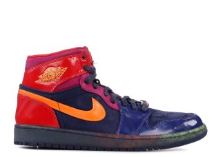 Air Jordan 1 Retro High "Year Of The Snake" Noir Orange Bleu (598041-425)