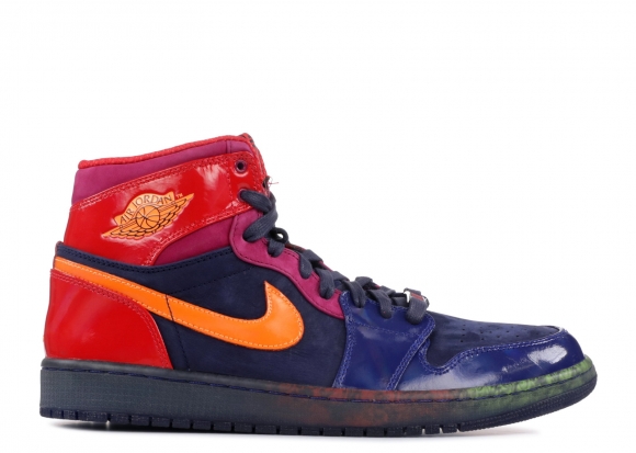 Air Jordan 1 Retro High "Year Of The Snake" Noir Orange Bleu (598041-425)