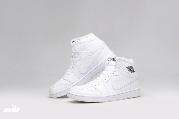 Air Jordan 1 Retro Mid Og Blanc