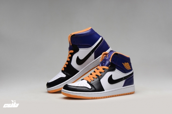 Air Jordan 1 Retro Mid Og Noir Orange