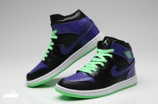 Air Jordan 1 Retro Noir Pourpre Vert