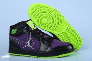 Air Jordan 1 Retro Pourpre Vert Noir