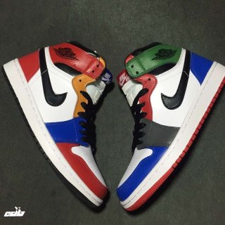 Air Jordan 1 Retro "What The" Rouge Vert Bleu