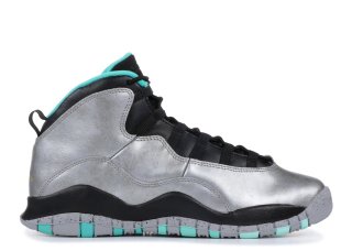 Air Jordan 10 Retro 30Th Bg (Gs) "Lady Liberty" Métallique Argent (705179-045)