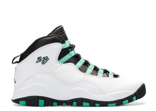 Air Jordan 10 Retro 30Th Gg (Gs) "Vert" Blanc Vert (705180-118)