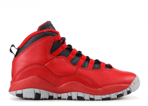 Air Jordan 10 Retro 30Th (Gs) "Bulls Over Broadway" Rouge Noir (705179-601)