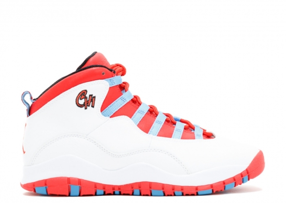 Air Jordan 10 Retro Bg (Gs) "Chicago" Blanc Orange Gris (310806-114)