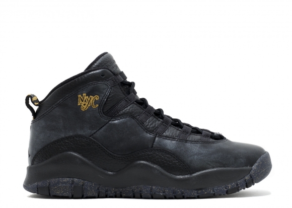 Air Jordan 10 Retro Bg (Gs) "Nyc" Noir Or (310806-012)