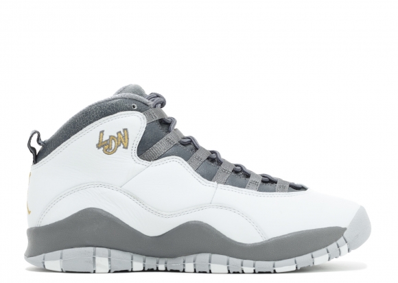 Air Jordan 10 Retro Bg "London" Blanc Gris (310806-004)