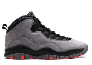 Air Jordan 10 Retro "Cool Grey" Gris Rouge (310805-023)