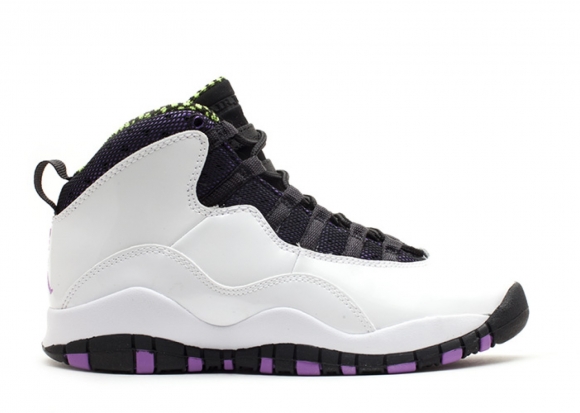 Air Jordan 10 Retro (Gs) Blanc Noir Rose (487211-120)