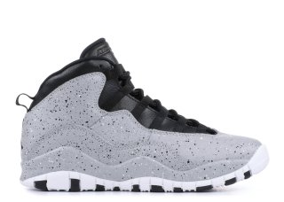 Air Jordan 10 Retro (Gs) "Cement" Gris Noir (310806-062)