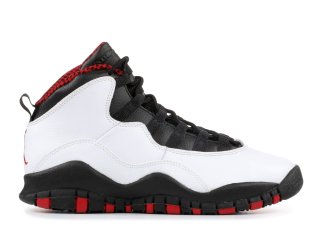Air Jordan 10 Retro (Gs) "Chicago 2012 Release" Blanc Noir Rouge (310806-100)
