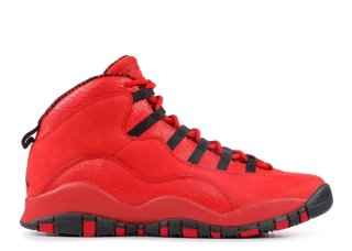 Air Jordan 10 Retro Hoh Bg (Gs) "Steve Wiebe" Rouge Noir (aj6883-625)