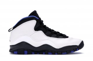 Air Jordan 10 Retro Orlando (Gs) Blanc Noir Bleu (310806-108)