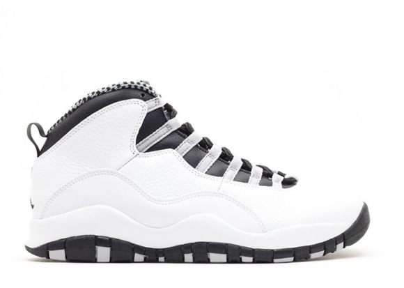 Air Jordan 10 Retro "Steel" Blanc Noir (310805-103)