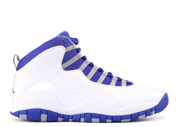 Air Jordan 10 Retro Txt Blanc Bleu Gris (487214-107)