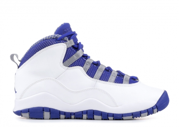 Air Jordan 10 Retro Txt (Gs) Blanc Bleu Gris (487215-107)