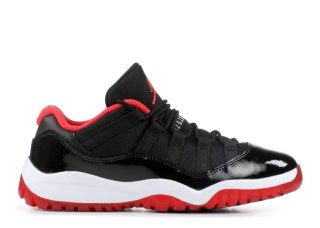 Air Jordan 11 Low Bp (Ps) "Bred" Noir Blanc (505835-012)