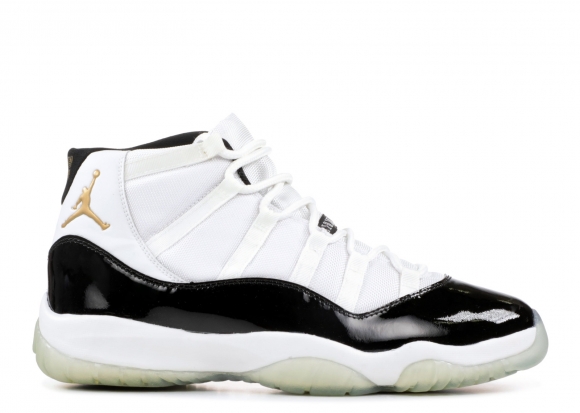 Air Jordan 11 Retro+ "Defining Moments (Gold Eyelet)" Blanc Noir (136046-171a)