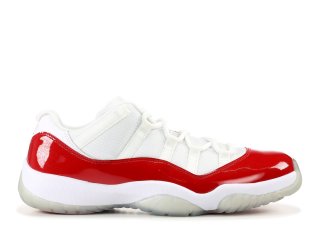 Air Jordan 11 Retro Low "2016 Release" Blanc Rouge (528895-102)