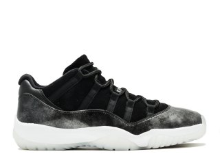 Air Jordan 11 Retro Low "Barons" Noir Blanc (528895-010)