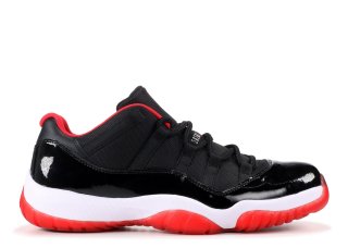 Air Jordan 11 Retro Low "Bred" Noir Rouge (528895-012)