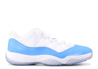 Air Jordan 11 Retro Low "Carolina 2017 Release" Blanc Bleu (528895-106)