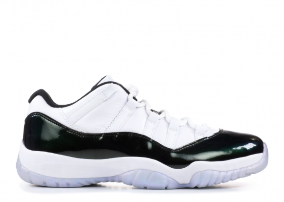 Air Jordan 11 Retro Low "Emerald" Blanc Noir (528895-145)