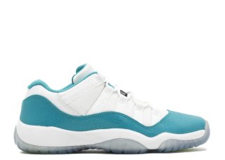 Air Jordan 11 Retro Low (Gs) "Aqua Safari" Blanc Bleu (580521-143)