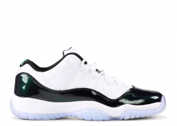 Air Jordan 11 Retro Low (Gs) "Emerald" Blanc Noir (528896-145)