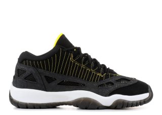 Air Jordan 11 Retro Low (Gs) Noir Blanc Jaune (306006-002)