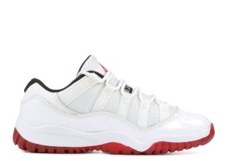 Air Jordan 11 Retro Low (Ps) Blanc Rouge (505835-111)