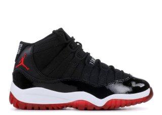 Air Jordan 11 Retro (Ps) "2012 Release" Noir Rouge (378039-010)