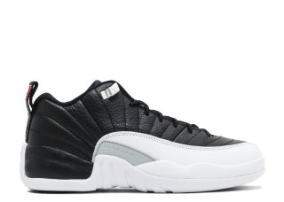 Air Jordan 12 Reto Low Bg (Gs) "Playoff" Noir Blanc (308305-004)