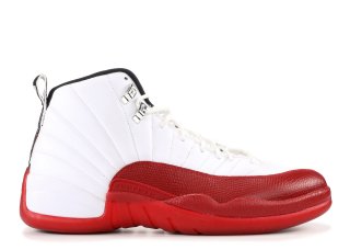 Air Jordan 12 Retro "2009 Release" Blanc Rouge (130690-110)