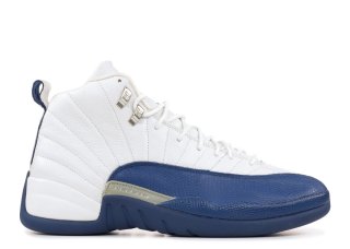 Air Jordan 12 Retro Blanc Bleu Or (136001-141)