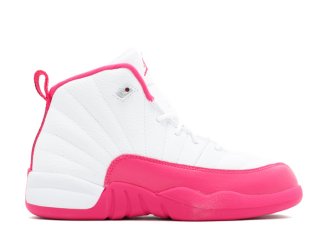 Air Jordan 12 Retro Gp (Ps) "Valentine'S Day" Blanc Rose (510816-109)