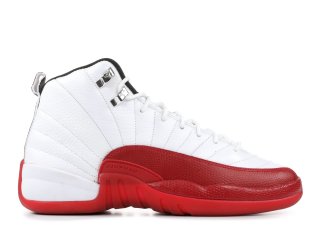 Air Jordan 12 Retro (Gs) Blanc Rouge (153265-110)