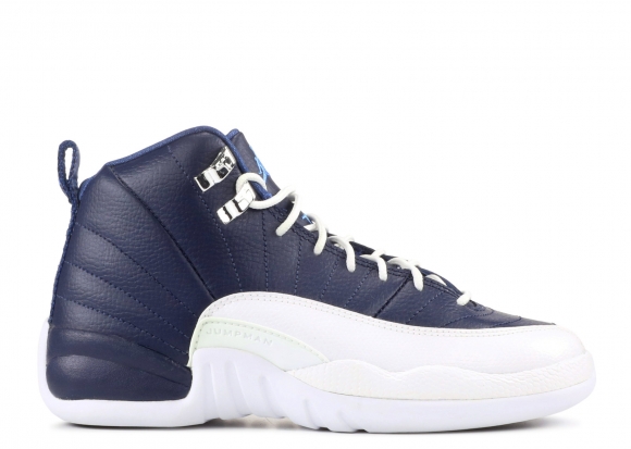 Air Jordan 12 Retro (Gs) "Obsidian" Obsidienne Blanc (153265-410)