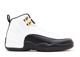 Air Jordan 12 Retro (Gs) "Taxi 2013 Release" Blanc Noir Or (153265-125)