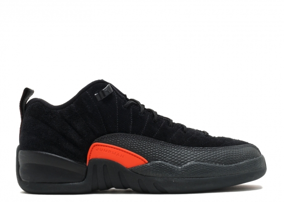 Air Jordan 12 Retro Low Bg (Gs) "Max Orange" Noir Orange (308305-003)